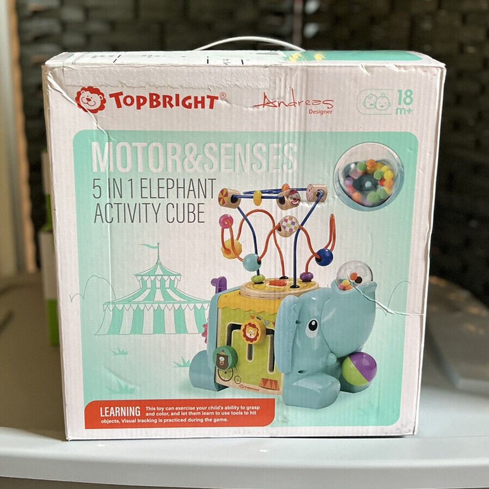 NEW Top Bright- Elephant 5-in-1 Activity Cube - Brand New in Original Box NIB